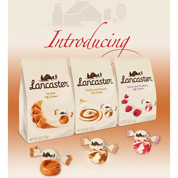 Lancaster Caramel and Vanilla Soft Cremes Candy: 8-Ounce Bag