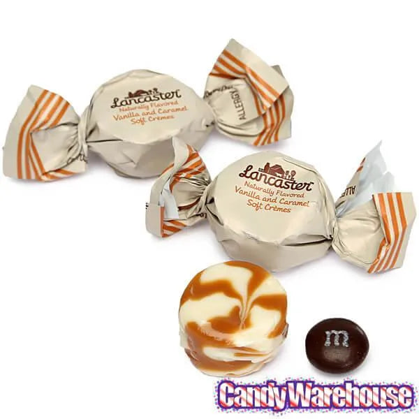 Lancaster Caramel and Vanilla Soft Cremes Candy: 8-Ounce Bag