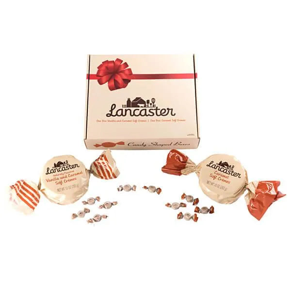 Lancaster Soft Cremes - Caramel and Vanilla - Caramel Candy Packs: 2-Piece Gift Box