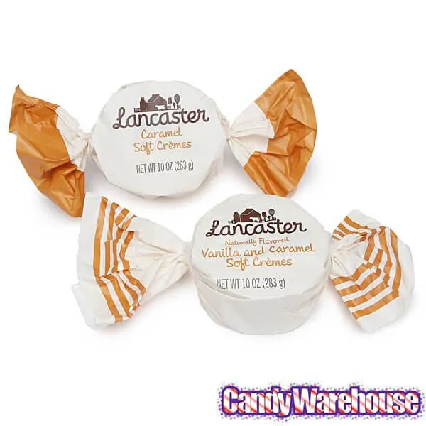 Lancaster Soft Cremes - Caramel and Vanilla - Caramel Candy Packs: 2-Piece Gift Box