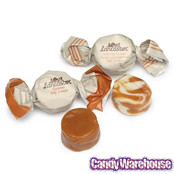 Lancaster Soft Cremes - Caramel and Vanilla - Caramel Candy Packs: 2-Piece Gift Box