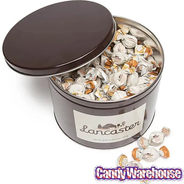 Lancaster Soft Cremes - Caramel, Vanilla, and Butterscotch - Caramel Candy: 2.5LB Gift Tin