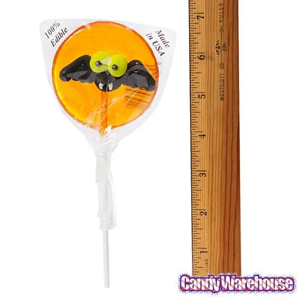 Large Halloween Hard Candy Lollipops: 12-Piece Pack