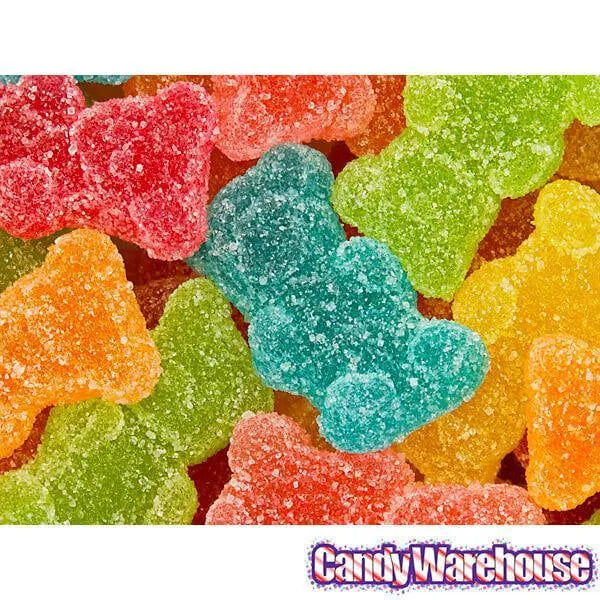 Large Sugared Gummy Bears: 5LB Bag