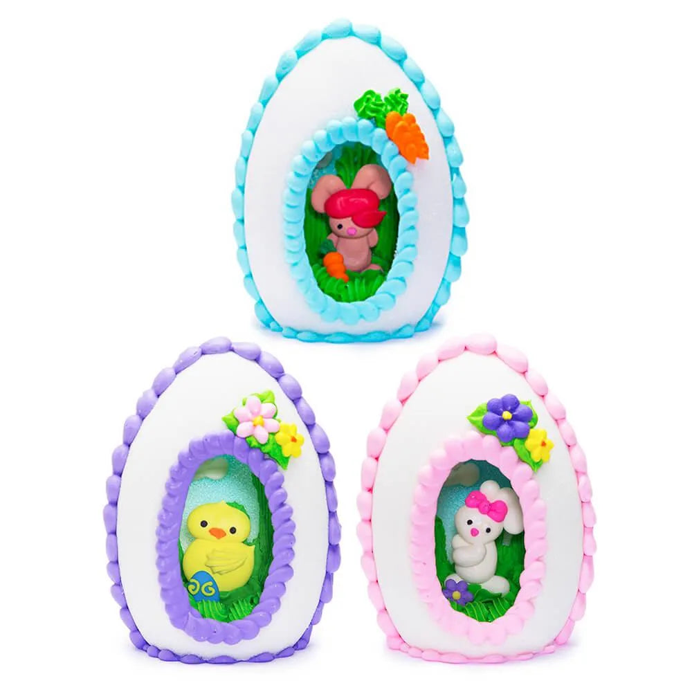 Large Upright 9-Ounce Sugar Eggs: 3-Piece Set