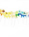 Pure Sugar Candy Edible Paper Flower Lollipop