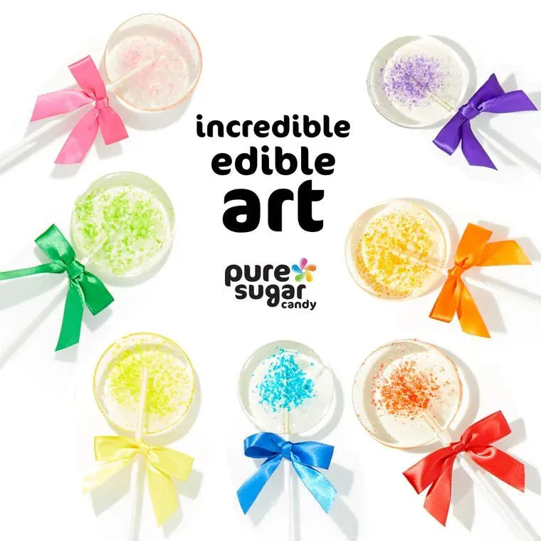 Pure Sugar Candy Glitter Lollipop