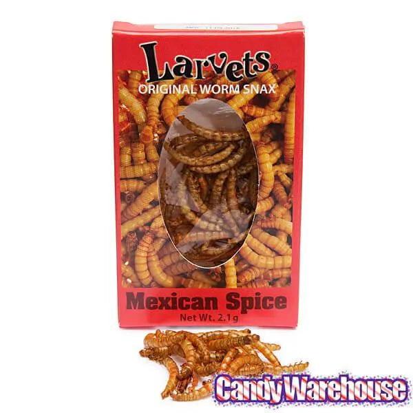 Larvets Snack Packs - 3 Flavor Assortment: 24-Piece Box