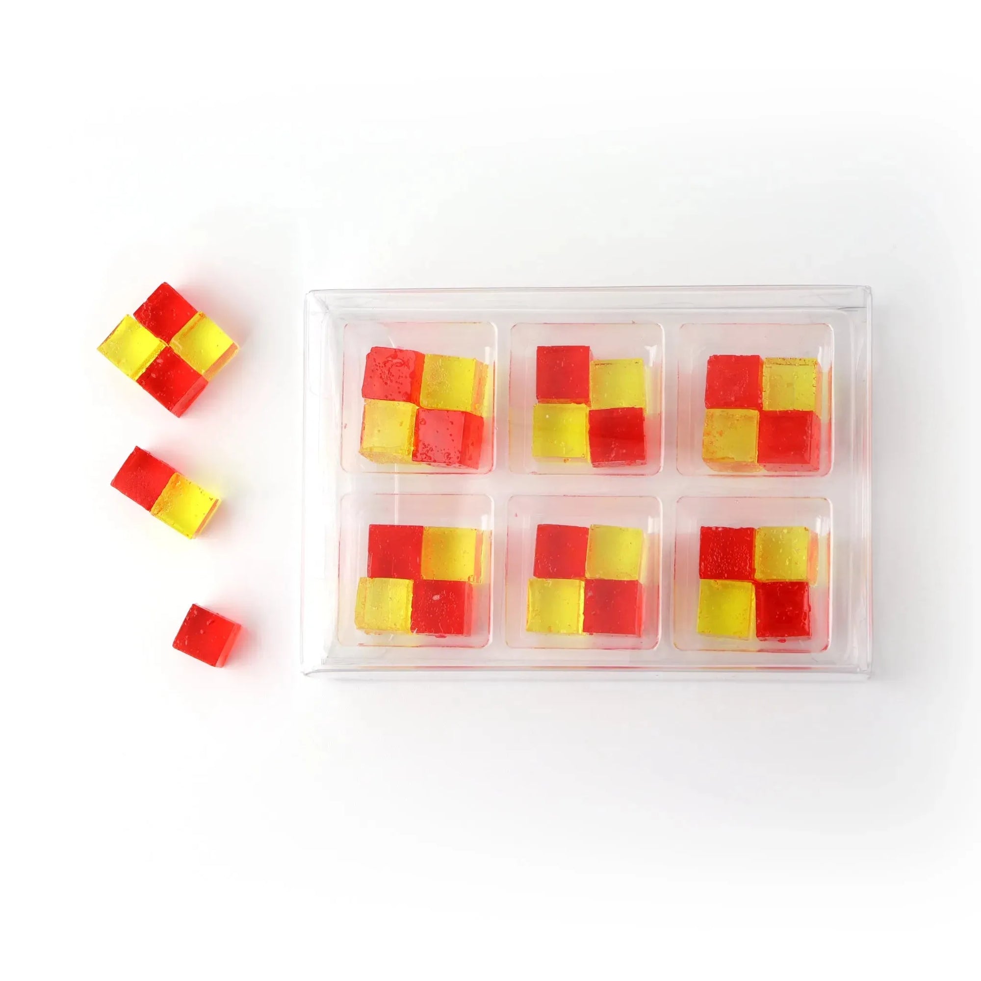 Pure Sugar Candy Cherry Lemonade Candy Cubes