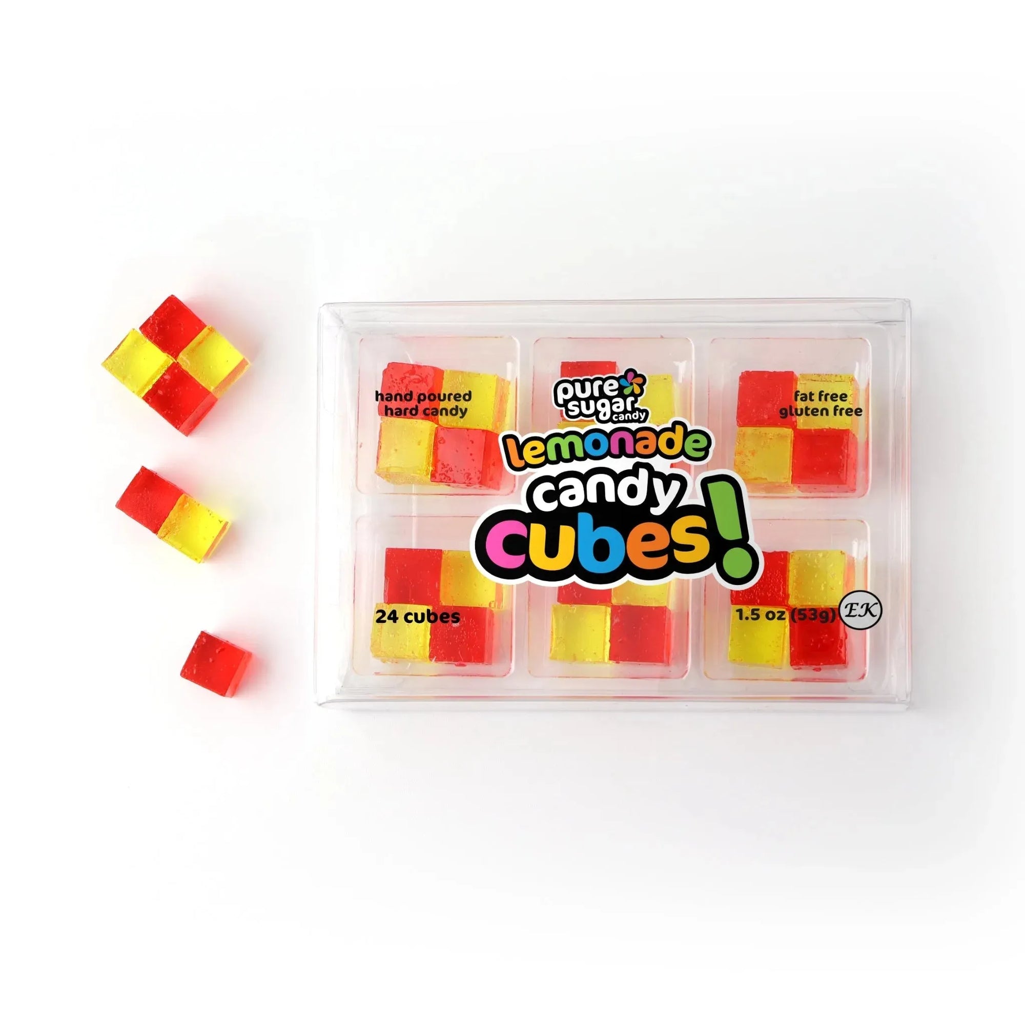 Pure Sugar Candy Cherry Lemonade Candy Cubes