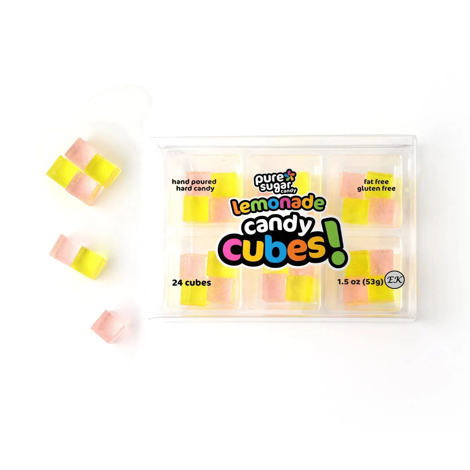 Pure Sugar Candy Strawberry Lemonade Candy Cubes