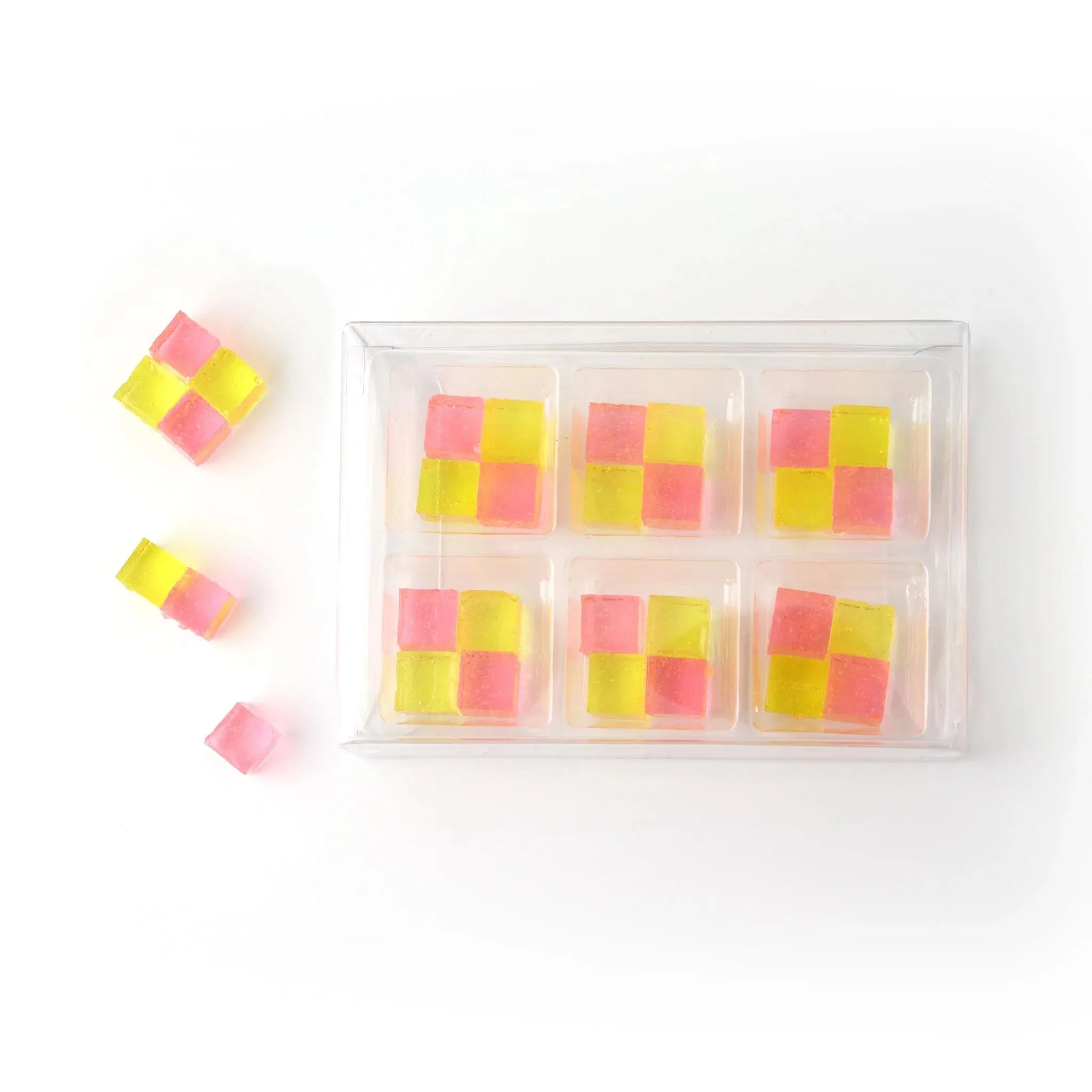 Pure Sugar Candy Watermelon Lemonade Candy Cubes