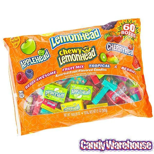 Lemonhead & Friends Candy Mini Packs: 50-Piece Bag