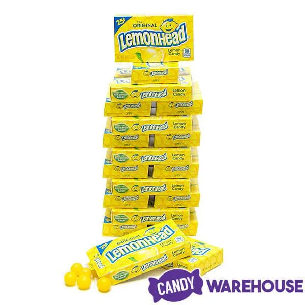 Lemonhead Candy Mini Packs: 24-Piece Box