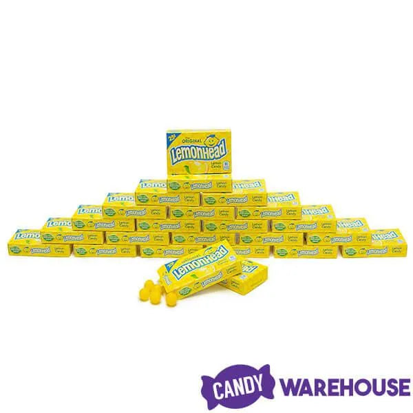 Lemonhead Candy Mini Packs: 24-Piece Box