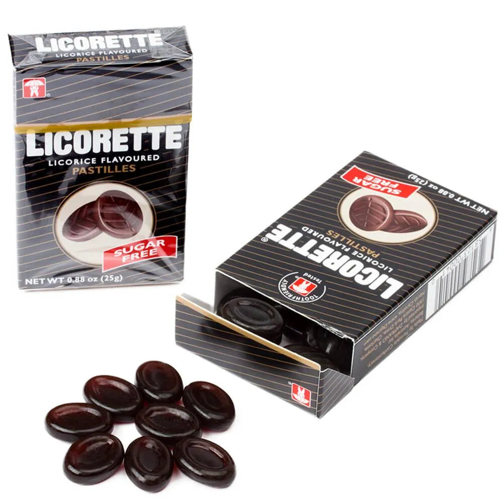 Licorette Sugar Free Candy Packs: 12-Piece Box