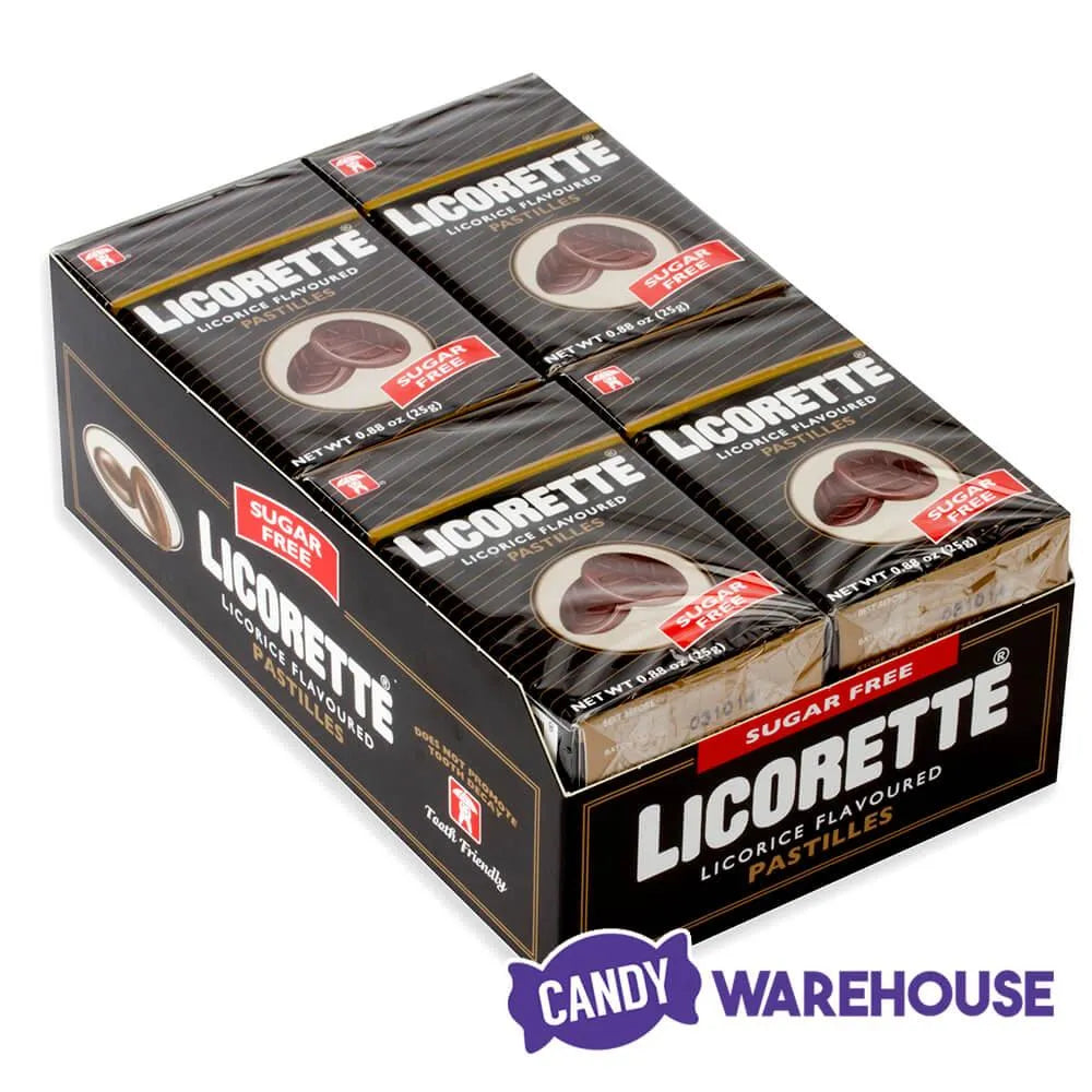 Licorette Sugar Free Candy Packs: 12-Piece Box