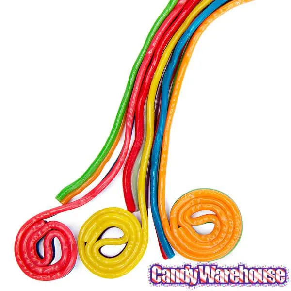 Licorice Wheels Two-Faced Rainbow Candy: 1KG Bag