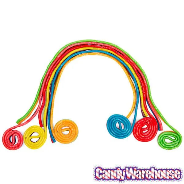 Licorice Wheels Two-Faced Rainbow Candy: 1KG Bag