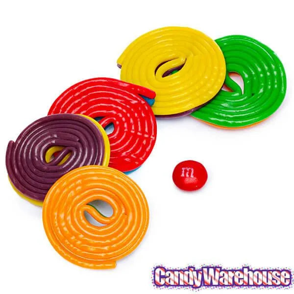 Licorice Wheels Two-Faced Rainbow Candy: 1KG Bag