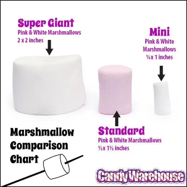 Lieber's Pink and White Marshmallows: 5-Ounce Bag