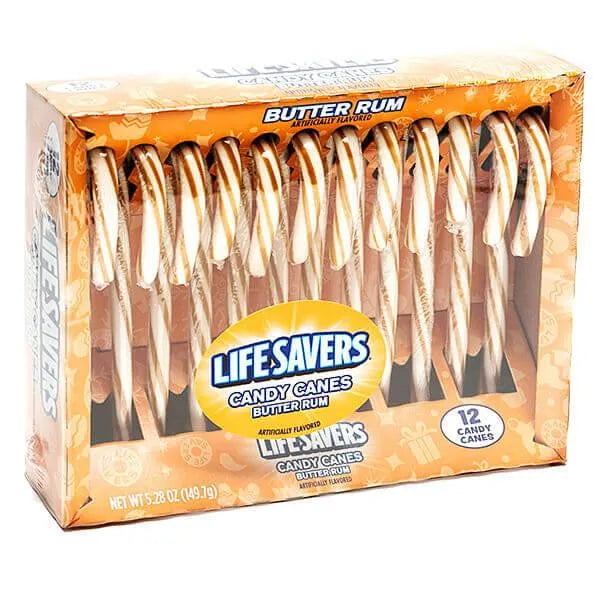 LifeSavers Candy Canes - Butter Rum: 12-Piece Box