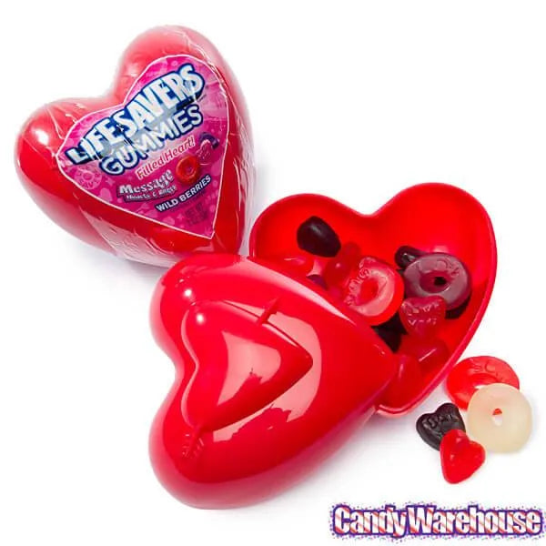 LifeSavers Gummies Candy Filled Plastic Hearts: 12-Piece Display