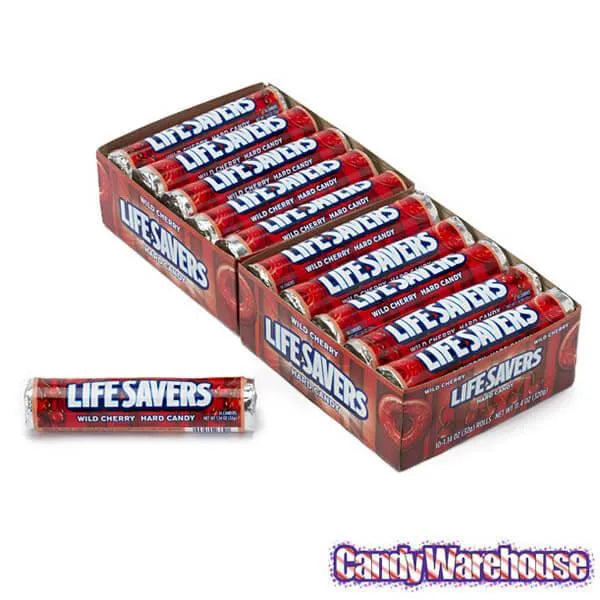 LifeSavers Hard Candy Rolls - Wild Cherry: 20-Piece Pack