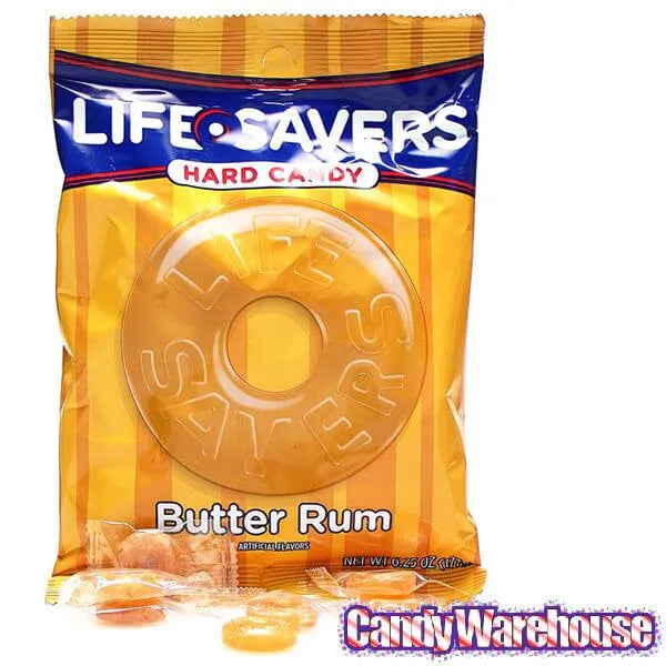 LifeSavers Hard Candy Singles - Butter Rum: 500-Piece Case