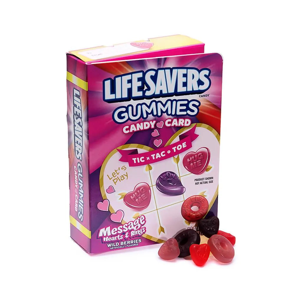 LifeSavers Message Hearts and Rings Gummies Candy Game Book