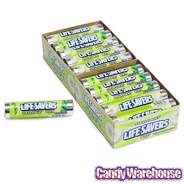 LifeSavers Mint Candy Rolls - Spear-O-Mint: 20-Piece Pack