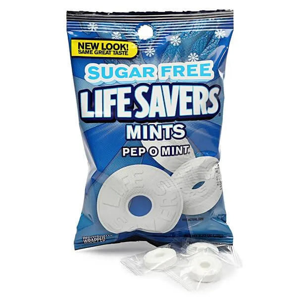 LifeSavers Sugar Free Mint Singles - Pep-O-Mint: 240-Piece Case