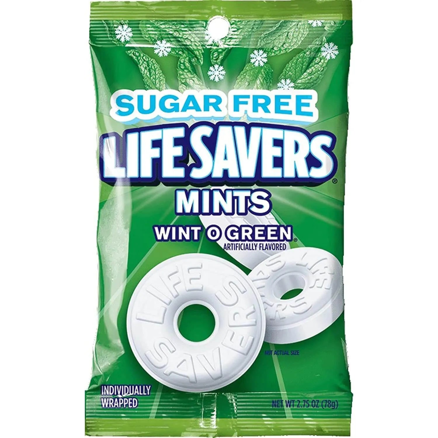 LifeSavers Sugar Free Mint Singles - Wint-O-Green: 240-Piece Case