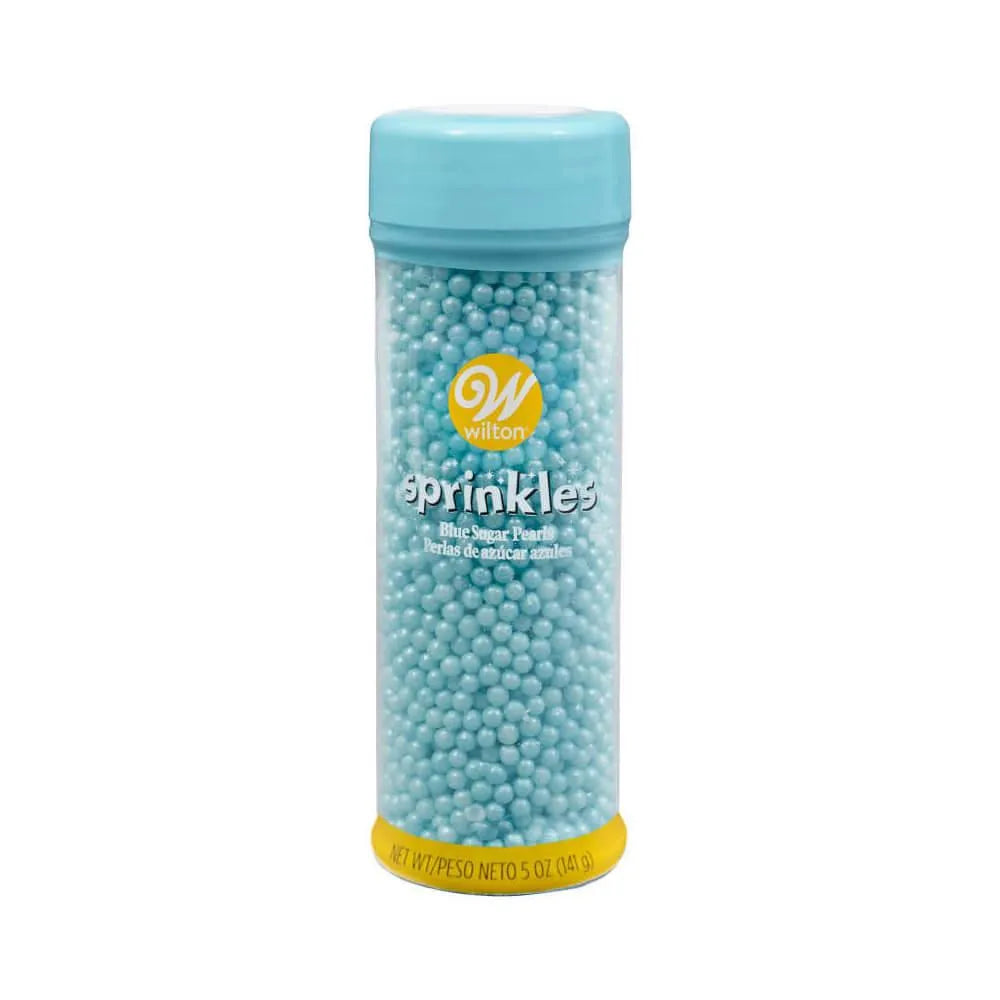 Light Blue Sugar Pearls Sprinkles: 5-Ounce Bottle