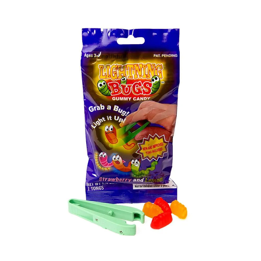 Lightning Bugs Gummy Candy Packs: 12-Piece Display