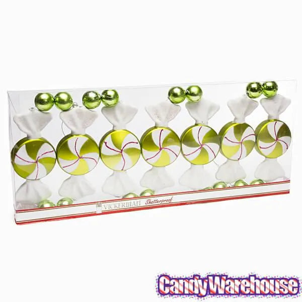 Lime Green Candy Ornaments 6-Foot Garland