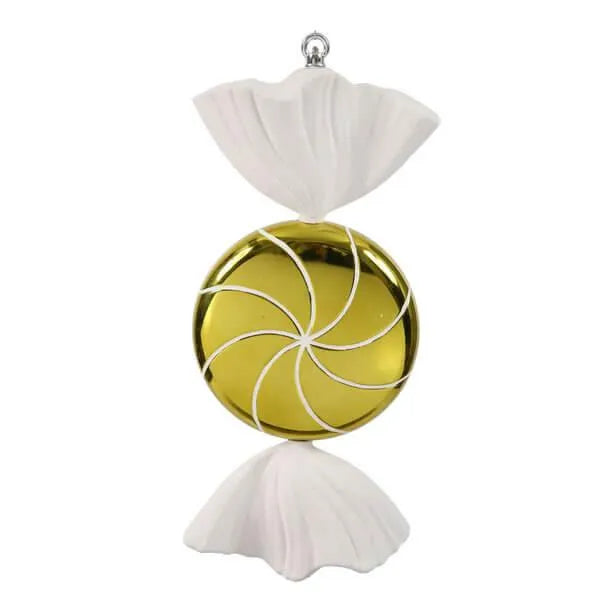 Lime Green Swirl Candy Ornament - 18.5 Inch