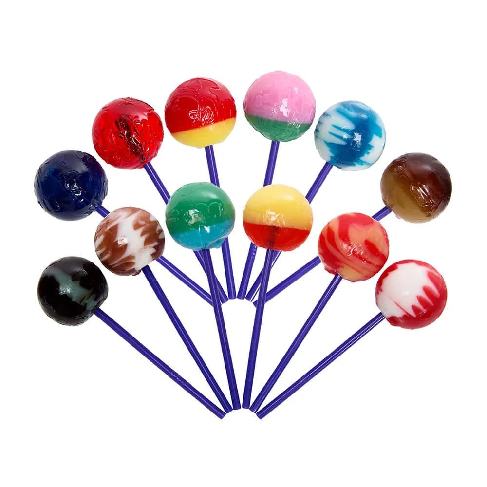 Linda's Lollies Gourmet Ball Lollipops: 24-Piece Display