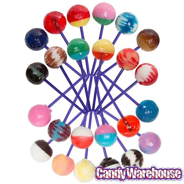 Linda's Lollies Gourmet Ball Lollipops: 24-Piece Display