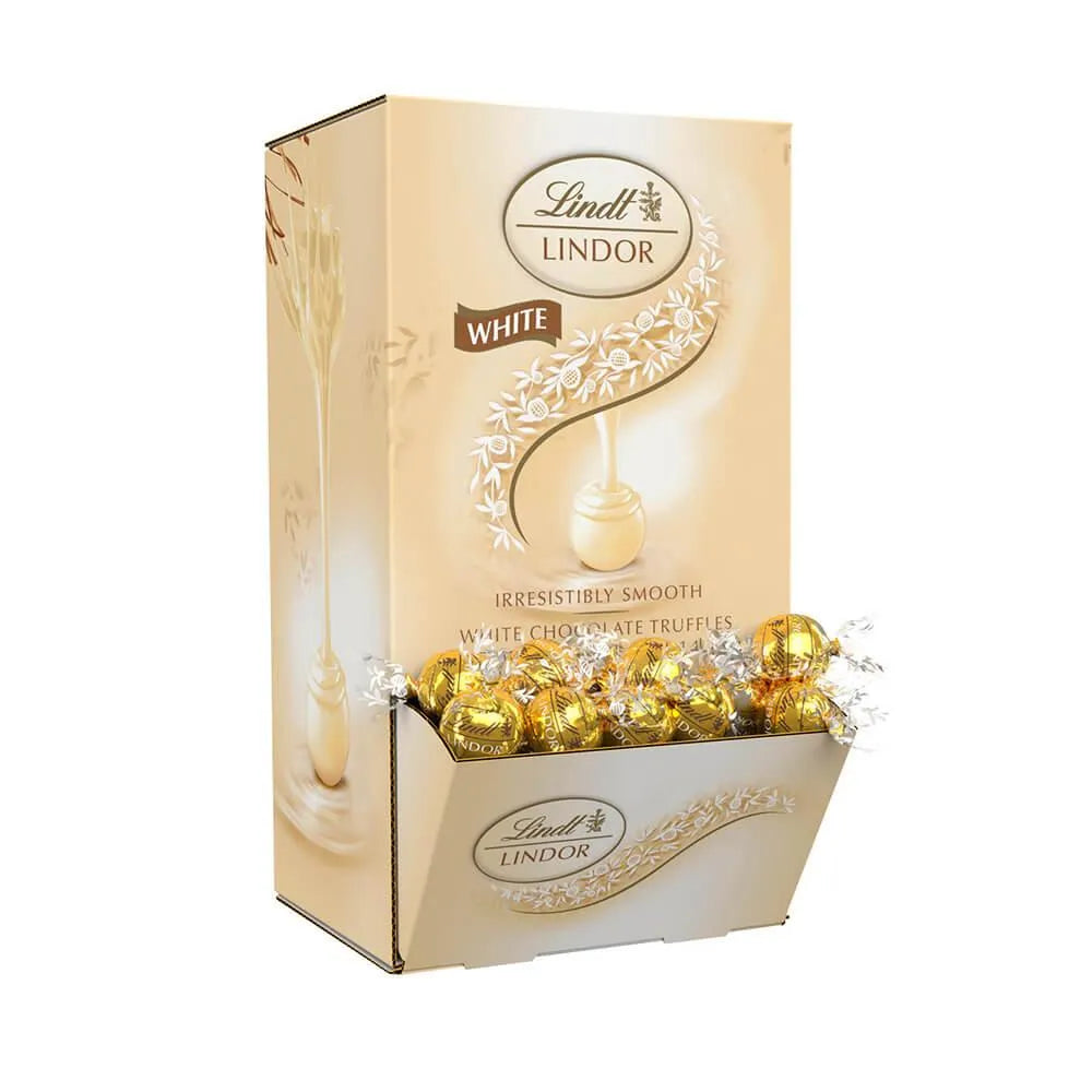 Lindt Chocolate Lindor Truffles - White Chocolate: 120-Piece Box