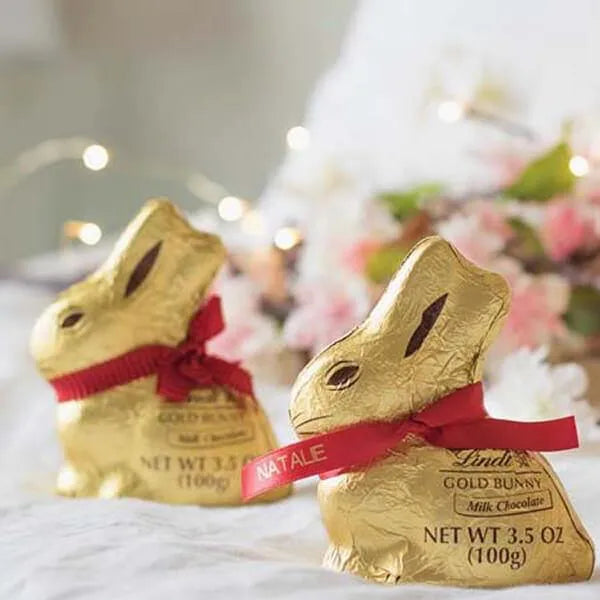 Lindt Gold Foiled 3.5-Ounce Milk Chocolate Easter Bunny