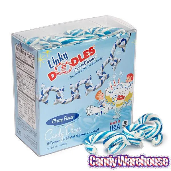 Linky Doodles Candy Chains - Blue: 28-Piece Box