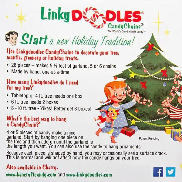 Linky Doodles Candy Chains - Christmas: 28-Piece Box