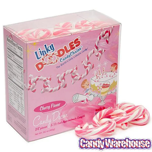 Linky Doodles Candy Chains - Pink: 28-Piece Box