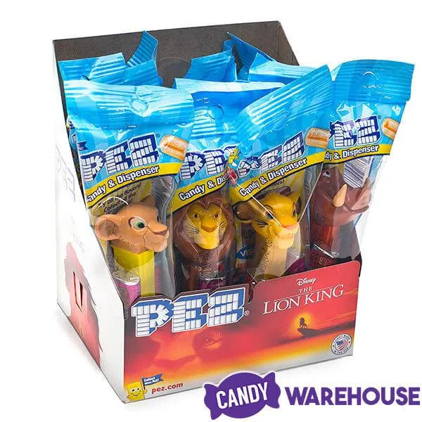 Lion King PEZ Candy Packs: 12-Piece Display