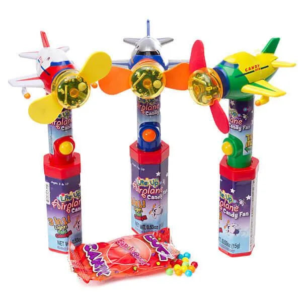 Lite-Up Airplane Fan Pops: 12-Piece Case