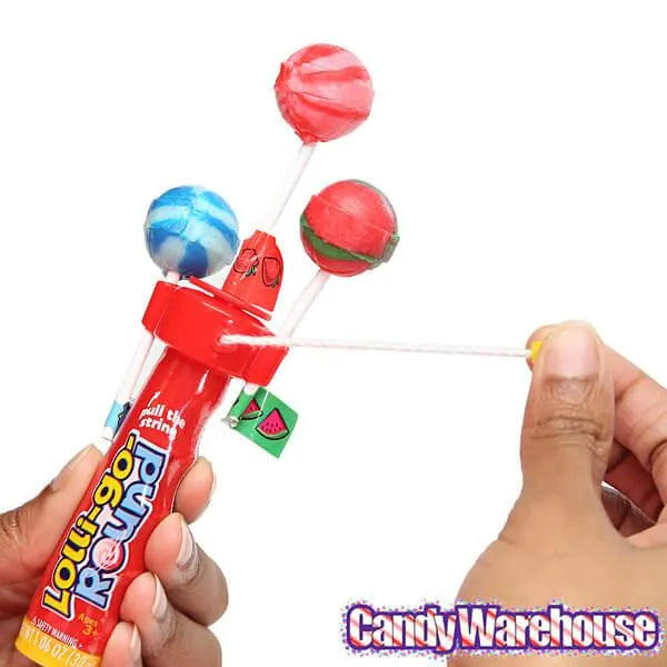 Lolli-go-Round Spinning Candy Lollipops: 12-Piece Display