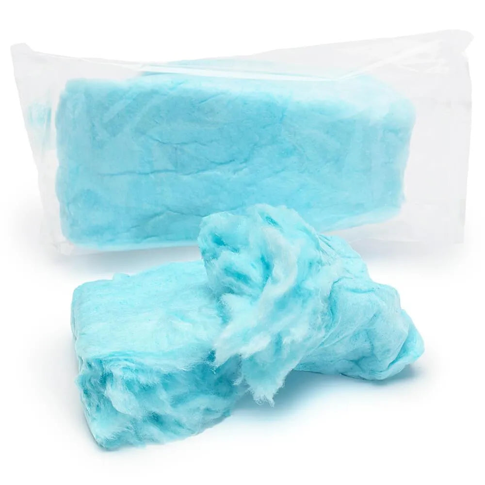 Lupy Lups Blue Cotton Candy .5-Ounce Packs - Blue Raspberry: 10-Piece Bag