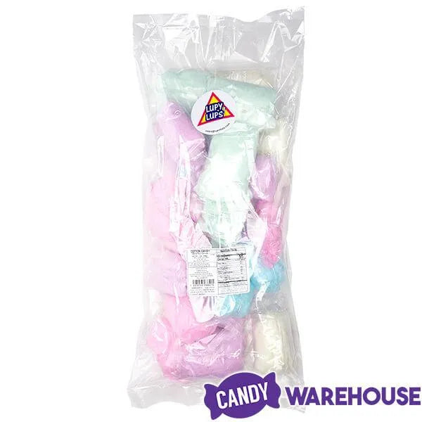 Lupy Lups Cotton Candy Mini 0.5-Ounce Packs - Assorted: 10-Piece Bag