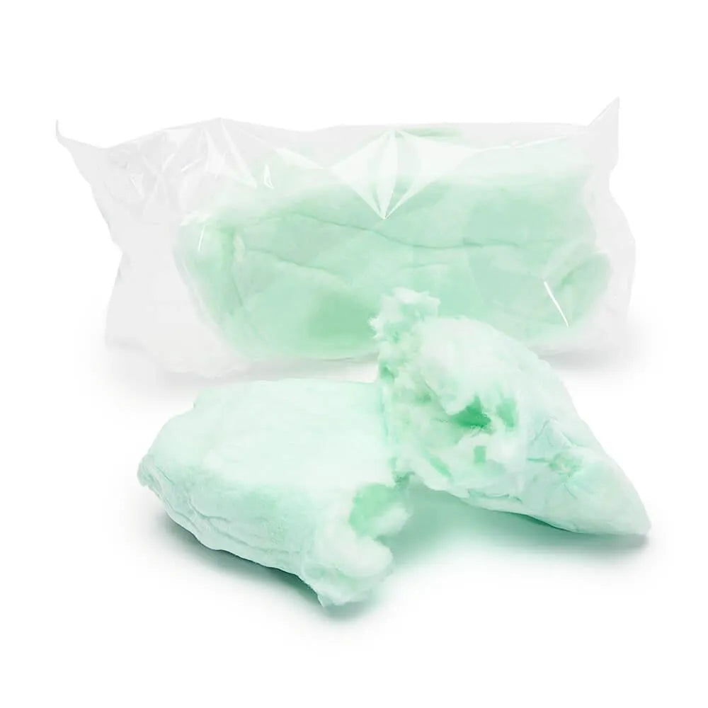 Lupy Lups Green Cotton Candy 0.5-Ounce Packs - Apple: 10-Piece Bag